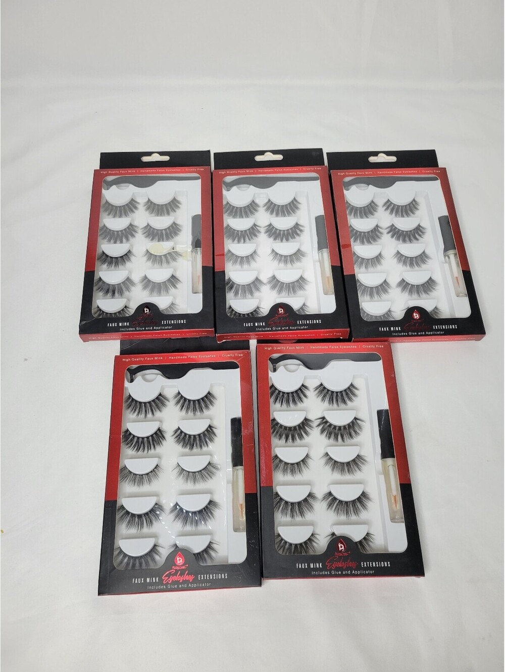 5 Pack Faux Mink Style False Eyelashes Bundle PURSONIC  **PLEASE READ**